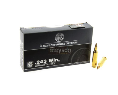 Munitions RWS Calibre 243 Win Ks