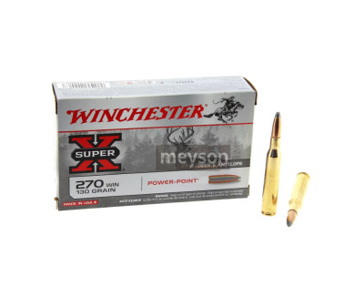 Munitions Winchester 270win Power-Point 130