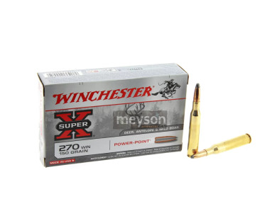 Munitions Winchester 270win Power-Point 150