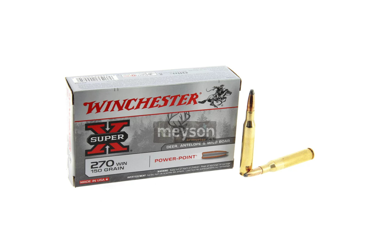 Munitions Winchester 270win Power-Point 150 Munitions Winchester 270win Power-Point 150