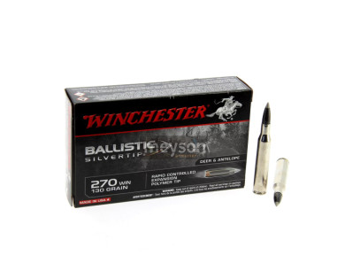 Munitions de chasse calibre 270 Win Ballistic Silvertip 130g