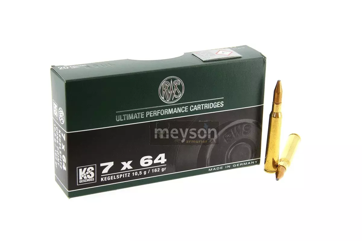 Munitions RWS Calibre 7mm Rem Mag Ks
