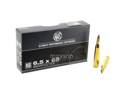 Munitions RWS Calibre 6,5x68 Ks 8.2g