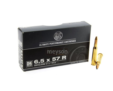 Munitions RWS Calibre 6.5 X 57 R Dk 9.1g