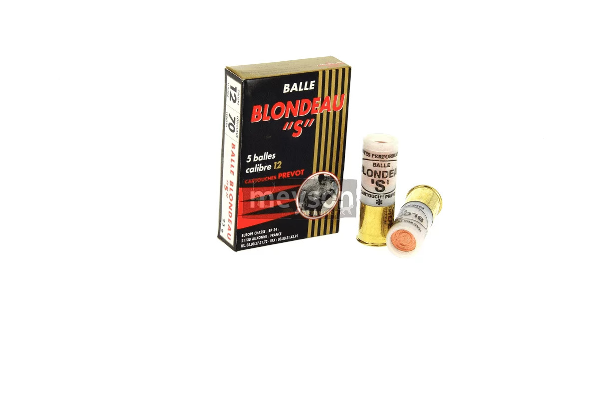 Balle calibre 12 Blondeau S Balle calibre 12 Blondeau S