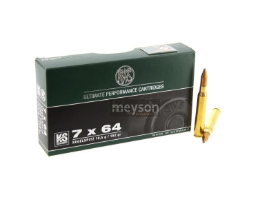Munitions RWS Calibre 7x64 Ks 10.5g