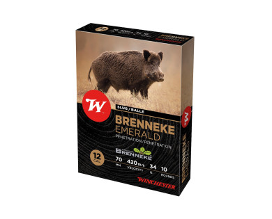 Munitions de chasse Brenneke Slug Emerald Penetration 12/70 Winchester