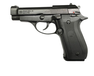 Pistolet Mod.84 Bronzé Cal.9pa Blanc/Gaz Bruni