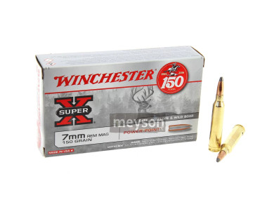 Munitions Winchester 7mm Rem Power-Point 150
