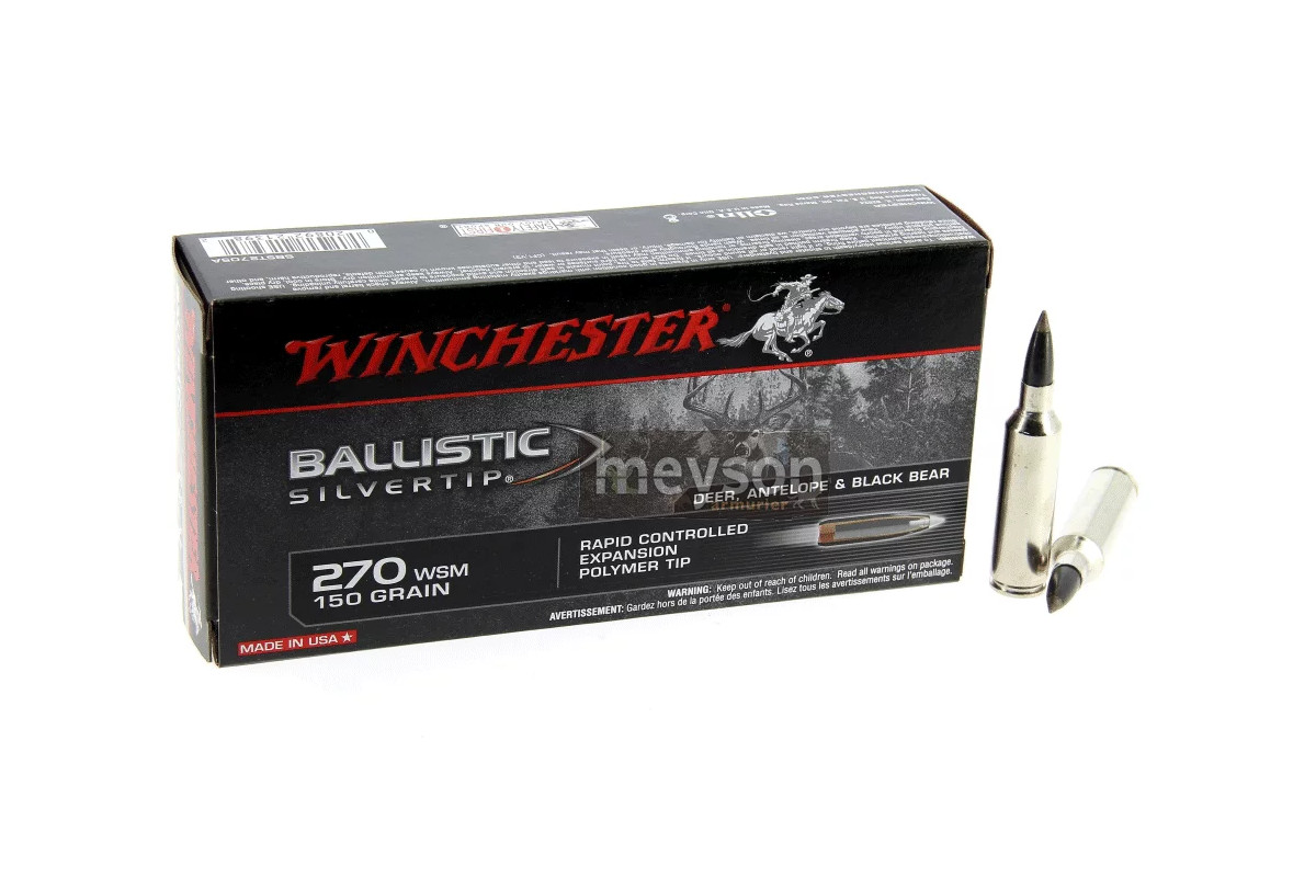 Winchester 270 WSM Ballistic Silvertip 150 Munitions Winchester 270 WSM Ballistic Silvertip 150 Munitions