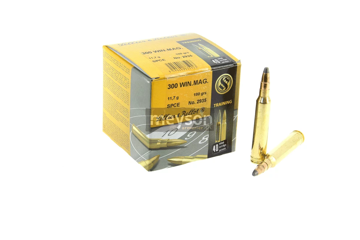 Munitions calibre 300Win Mag Sellier et Bellot SPCE 