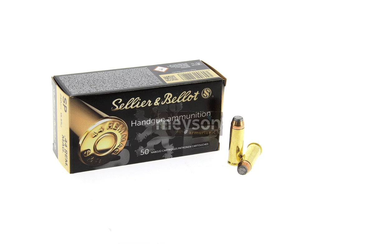 Munitions Sellier & Bellot calibre 44 Rem Mag – 240 grains 