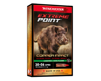 Cartouches 30-06 Extreme Point Copper Impact  sans plomb 180...