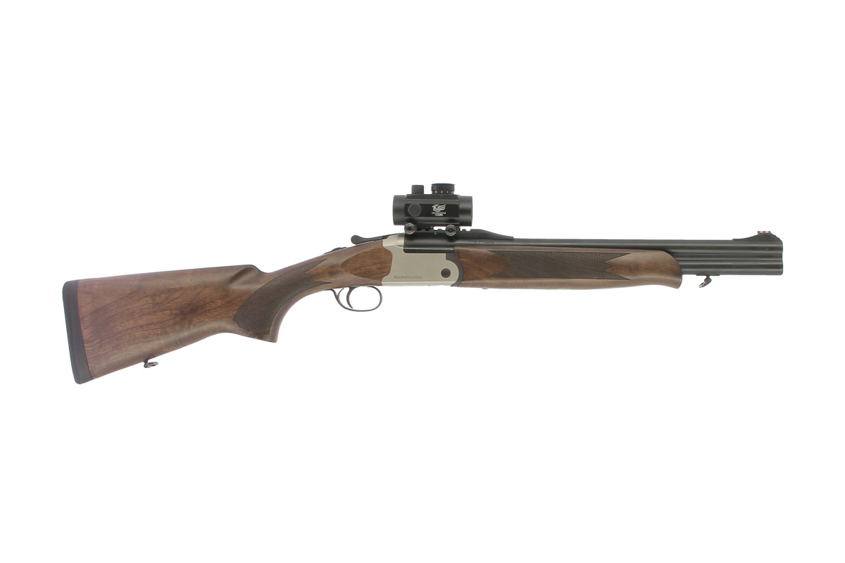 Fusil Manuchasse Ultralight Battue Slug bois calibre 12/76 + point rouge Fusil Manuchasse Ultralight Battue Slug bois calibre 12/76 + point rouge