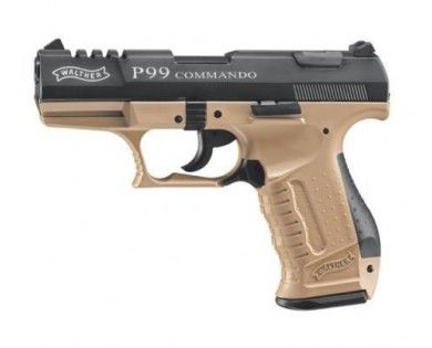 Pistolet Walther P99 Commando Cal.9pa Blanc 