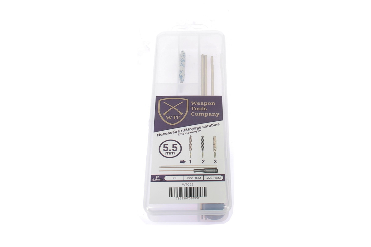 Kit de Nettoyage WTC 5.5mm Calibre . 22 .222 .223 avis, c... Kit de Nettoyage WTC 5.5mm Calibre . 22 .222 .223 avis, c...