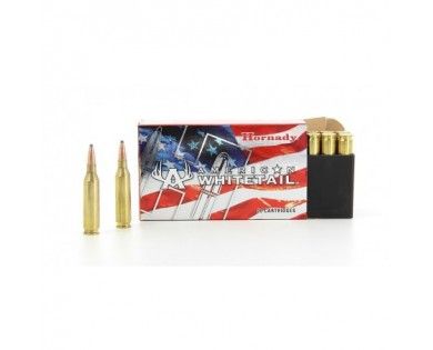 Cartouches 243 Win 100 gr InterLock BTSP American Whitetail x 20 Hornady 