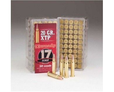 Boîte de 50 cartouches Hornady 17 HMR 20 GR XTP 