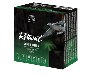 Cartouches Calibre 12/70 Rottweil Game Edition Pigeon
