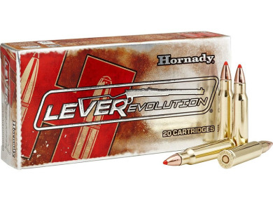 Cartouches Hornady Lever Evolution FTX 160 grs calibre 308 Marlin Express x20