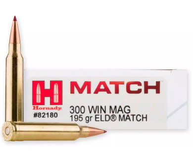 Munitions Hornady ELD Match calibre 300 Win Mag - 195 grains...