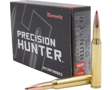 Munitions Hornady Precision Hunter ELD-X calibre 270 Win - 1...