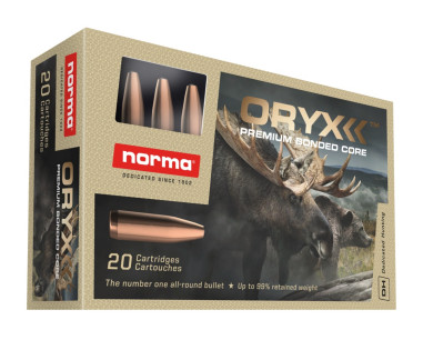 Munitions Norma Calibre 22-250 Rem 55 Oryx