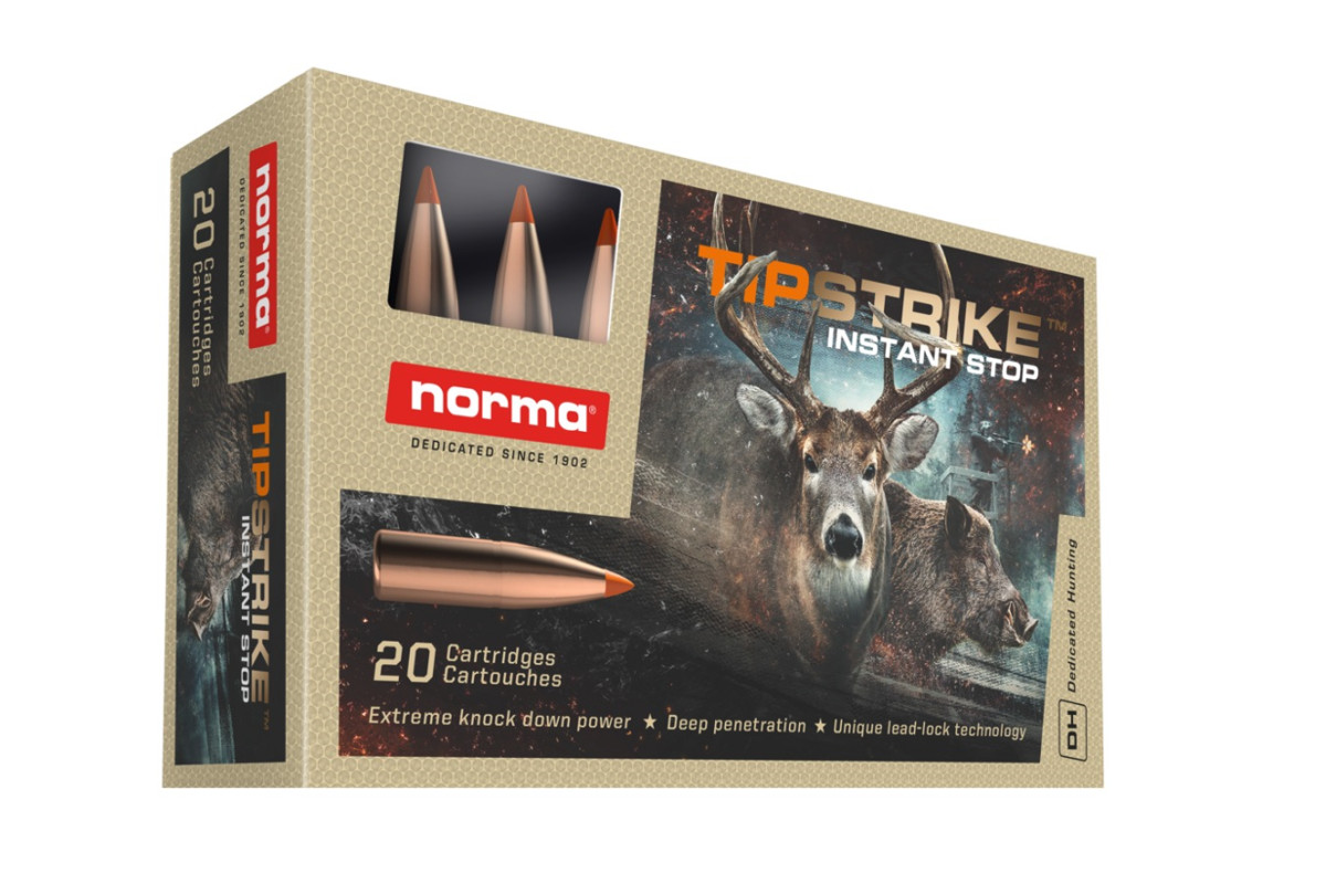 Munitions NORMA Tipstrike calibre 280 Remington - 160 grains... Munitions NORMA Tipstrike calibre 280 Remington - 160 grains...