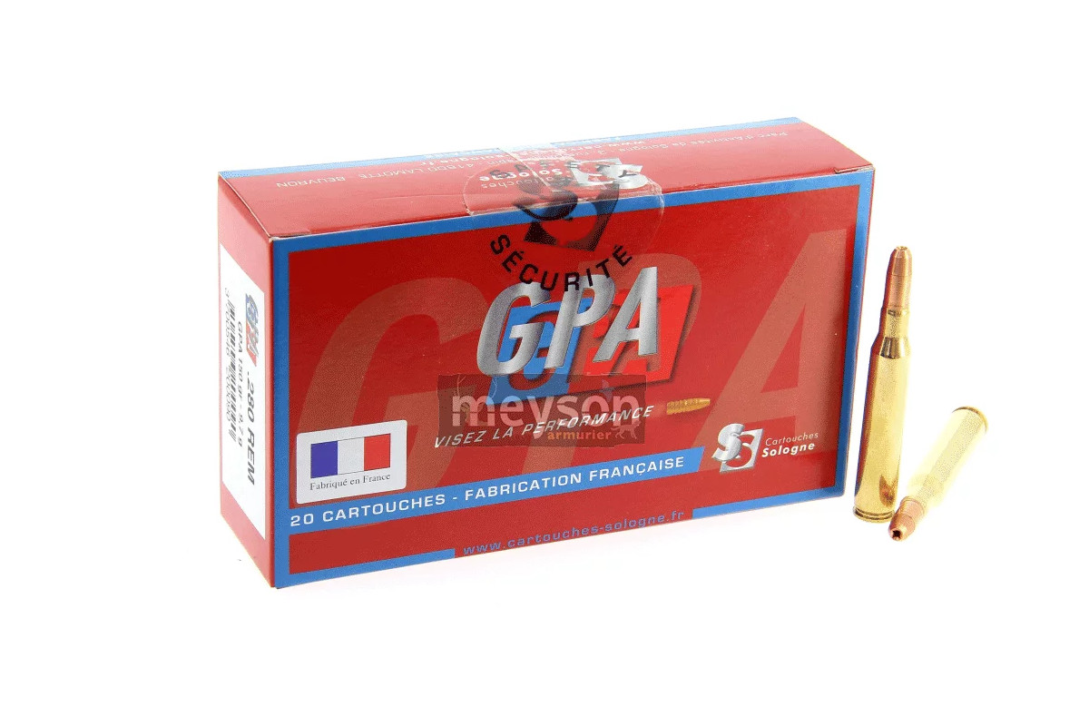 Munitions calibre 280Rem Sologne GPA Munitions calibre 280Rem Sologne GPA