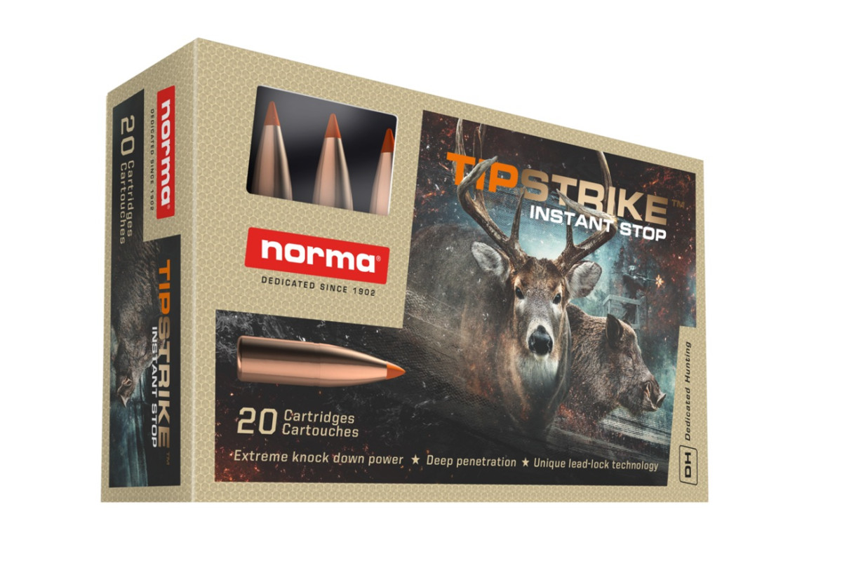 Munitions NORMA Tipstrike calibre 7mm-08 Rem - 160 grains av... Munitions NORMA Tipstrike calibre 7mm-08 Rem - 160 grains av...