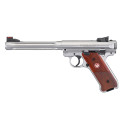 Pistolet RUGER Mark IV Hunter fluté Inox .22LR