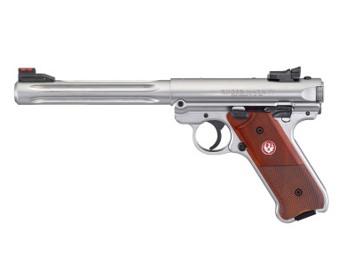 Pistolet RUGER Mark IV Hunter fluté Inox .22LR