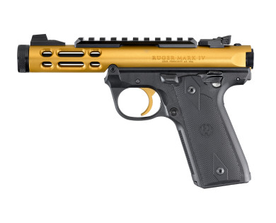 Pistolet RUGER Mark IV 22/45 lite Or Optic Ready fileté .22LR