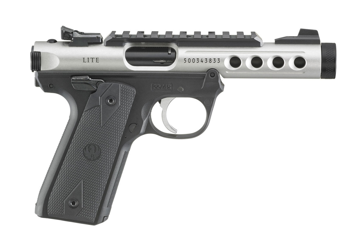 Pistolet RUGER Mark IV 22/45 lite anodisé Optic Ready fileté .22LR Pistolet RUGER Mark IV 22/45 lite anodisé Optic Ready fileté .22LR
