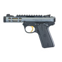 Pistolet RUGER Mark IV 22/45 lite Gris et Or Optic Ready fileté .22LR