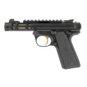 Pistolet RUGER Mark IV 22/45 lite Noir et Or Optic Ready fileté .22LR