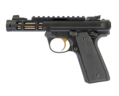 Pistolet RUGER Mark IV 22/45 lite Noir et Or Optic Ready fileté .22LR