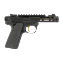 Pistolet RUGER Mark IV 22/45 lite Noir et Or Optic Ready fileté .22LR