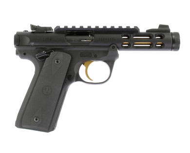 Pistolet RUGER Mark IV 22/45 lite Noir et Or Optic Ready...