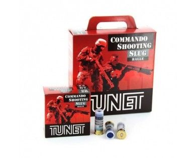 Pack de 100 cartouches Tunet COMMANDO SHOOTING Slug Calibre 12/67 