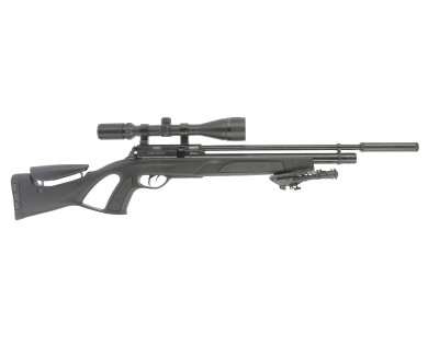 Carabine PCP GAMO Coyote 5,5 mm 40 Joules + Lunette 6-24x50 + Pompe + Bipied + Silencieux