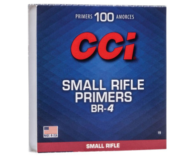 100 Amorces CCI BENCH REST Small Rifle N°BR4