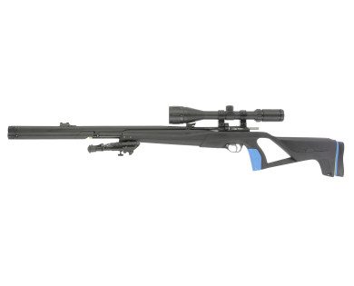 Carabine PCP STOEGER XM1 S4 Suppressor 4,5 mm 19,9 Joules + Lunette 6-24x50 + Pompe + Bipied