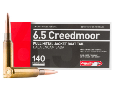 Munitions AGUILA FMJ BT calibre 6.5 Creedmoor - 140 grains