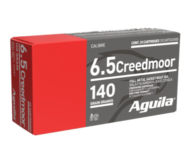 Munitions AGUILA FMJ BT calibre 6.5 Creedmoor - 140 grains