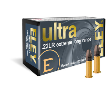 Munitions 22LR ELEY Ultra Extrême Long Range 40 grains