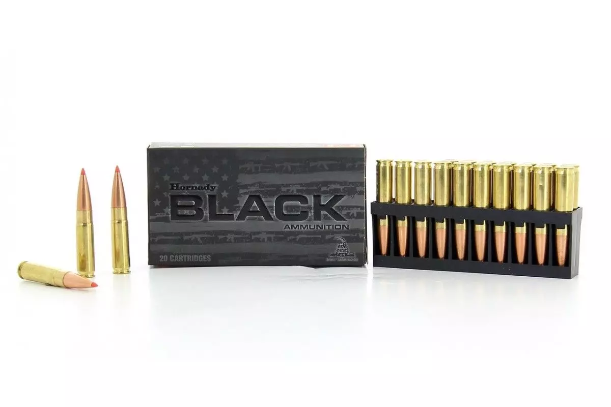Cartouches 300 Blackout 208 gr A-MAX Black subsonic x 20 Hornady 