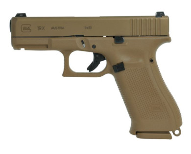 Pistolet Glock 19X Gen 5 FDE Calibre 9X19