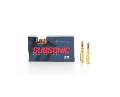 Cartouches 300 Blackout 190 gr Sub-X Subsonic x 20 Hornady 