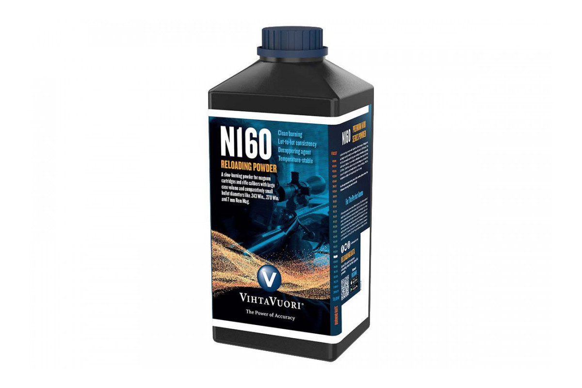 Poudre de rechargement Vihtavuori N160 (1kg) Poudre de rechargement Vihtavuori N160 (1kg)